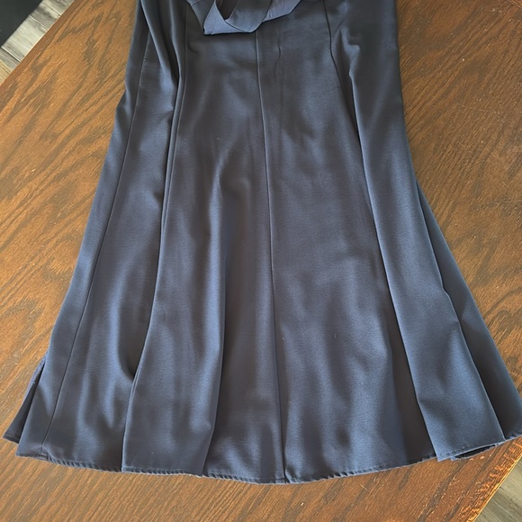 BHLDN Juliana High-Neck Side-Slit Stretch Crepe Maxi Dress - Picture 8 of 9